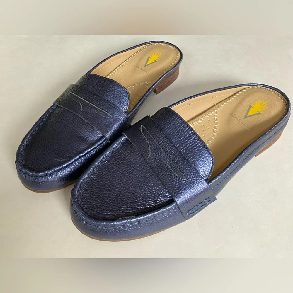 Volatile | Dark Blue Mules size 7 - Picture 1 of 12